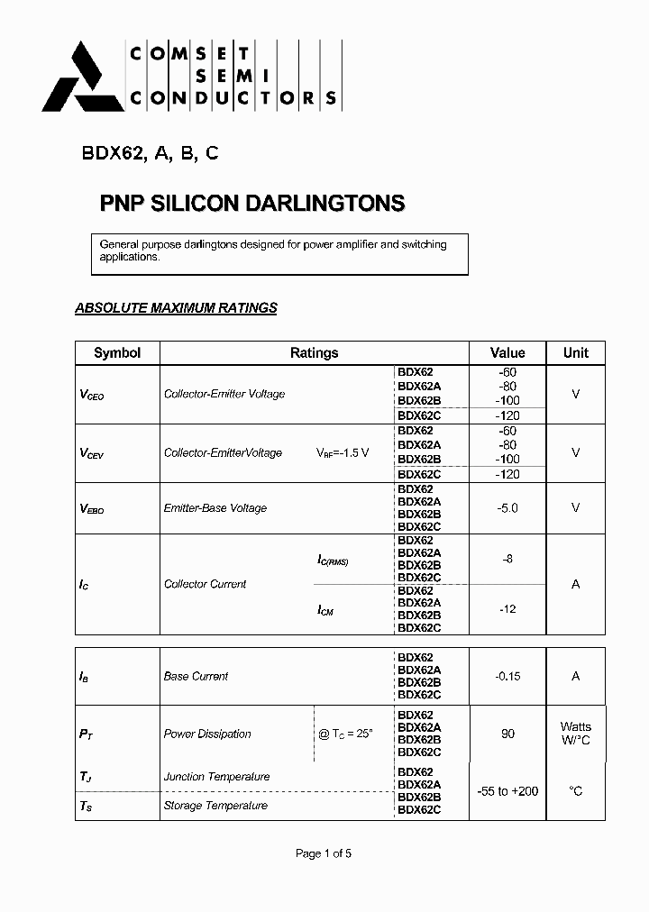 BDX62C_4691386.PDF Datasheet