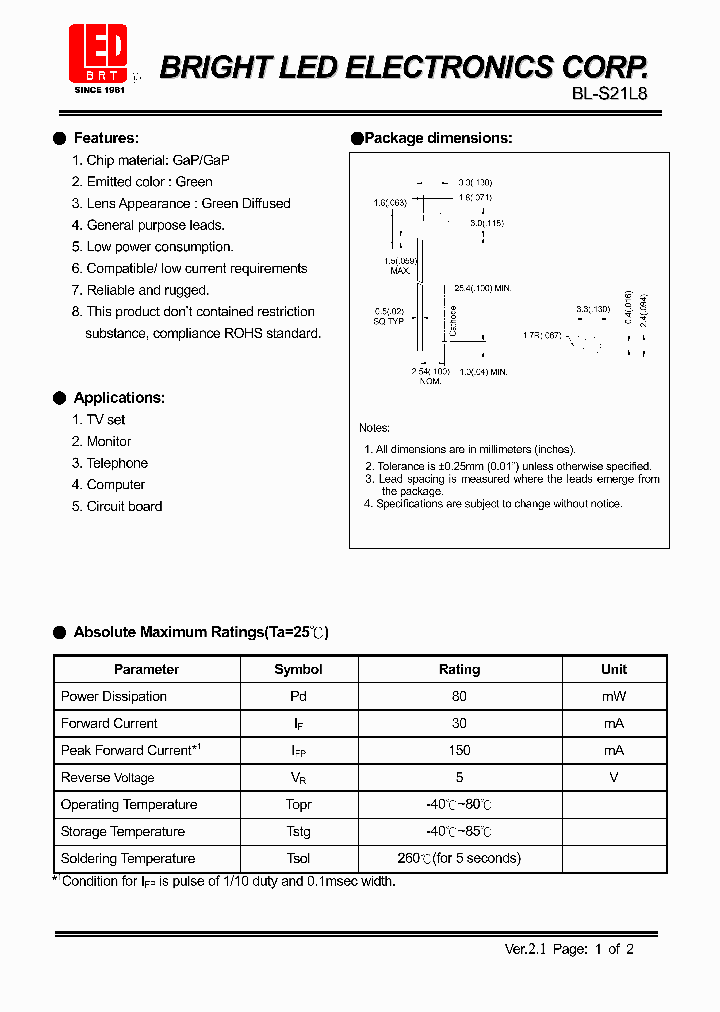 BL-S21L8_4359337.PDF Datasheet