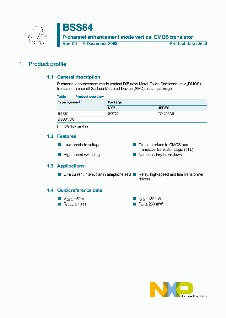 BSS84DG_4292634.PDF Datasheet