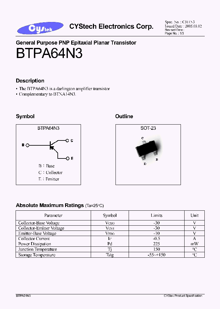 BTPA64N3_4717283.PDF Datasheet