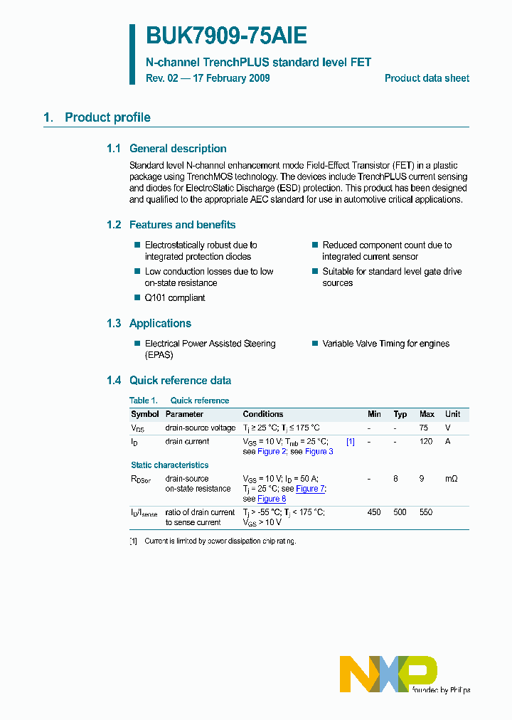 BUK7909-75AIE_4578914.PDF Datasheet