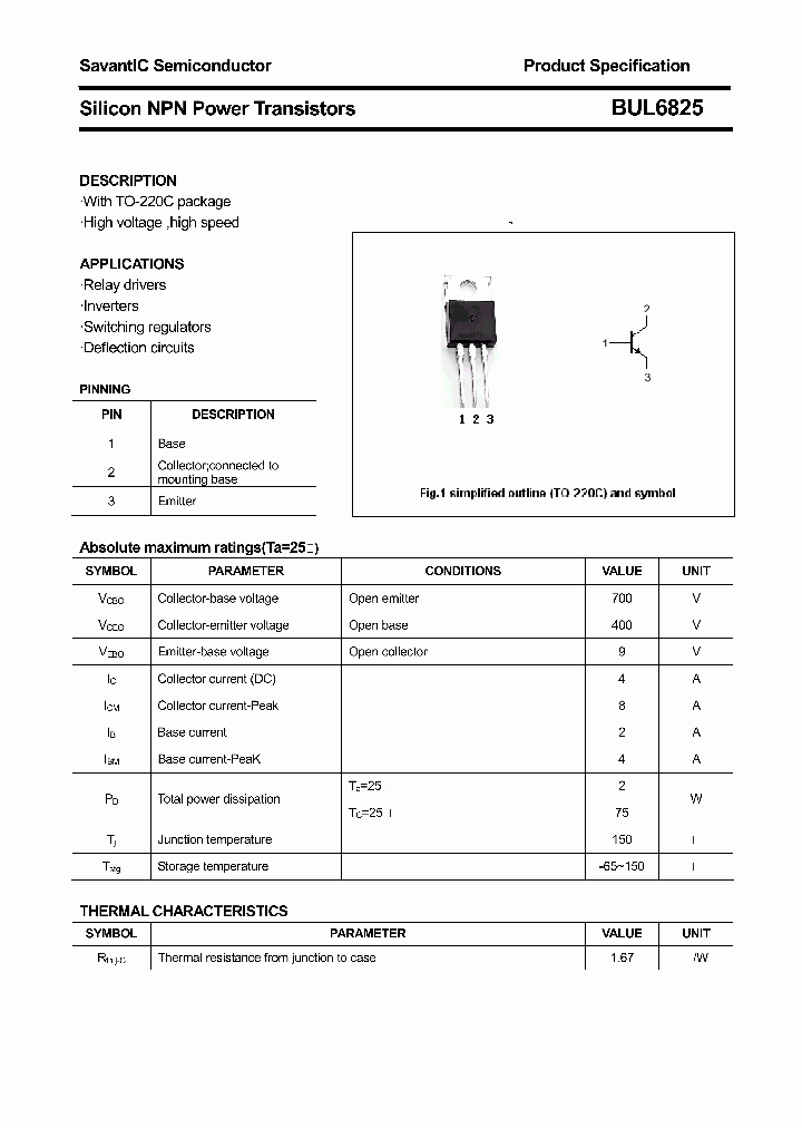 BUL6825_4399422.PDF Datasheet