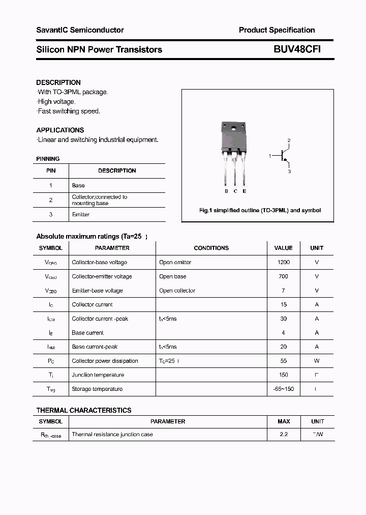 BUV48CFI_4408014.PDF Datasheet