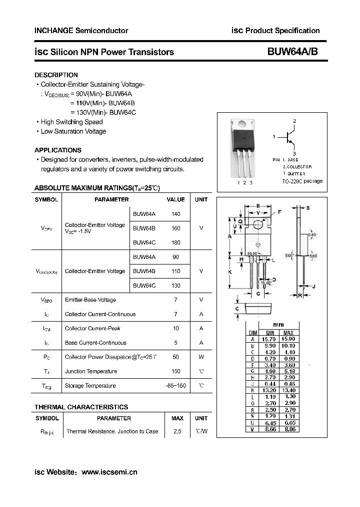 BUW64A_4305631.PDF Datasheet