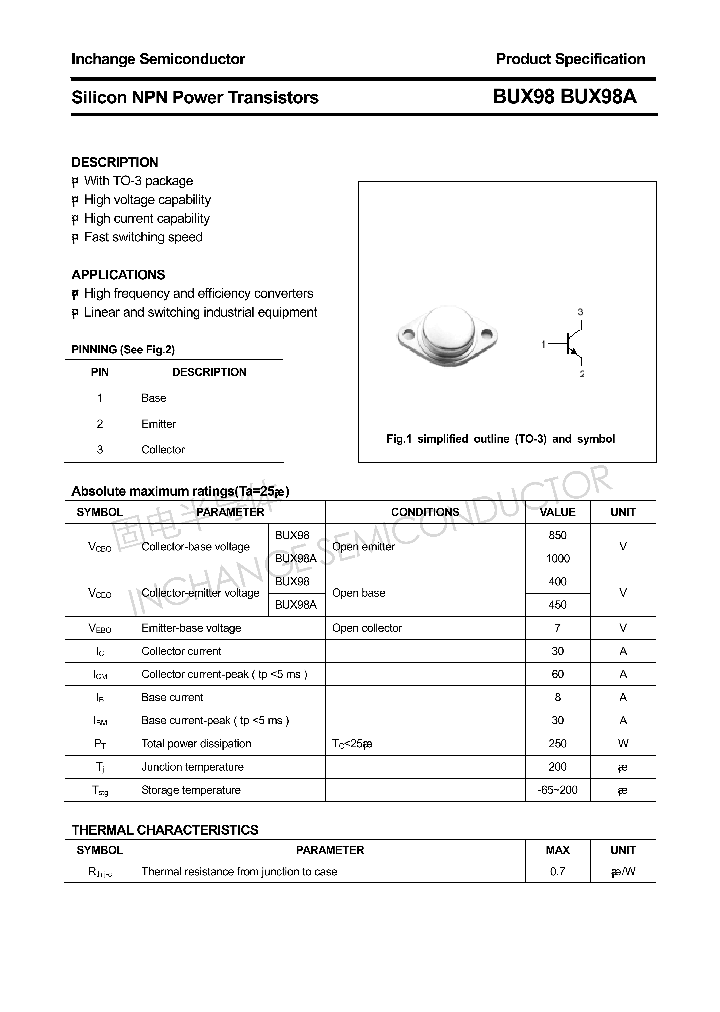 BUX98_4303825.PDF Datasheet