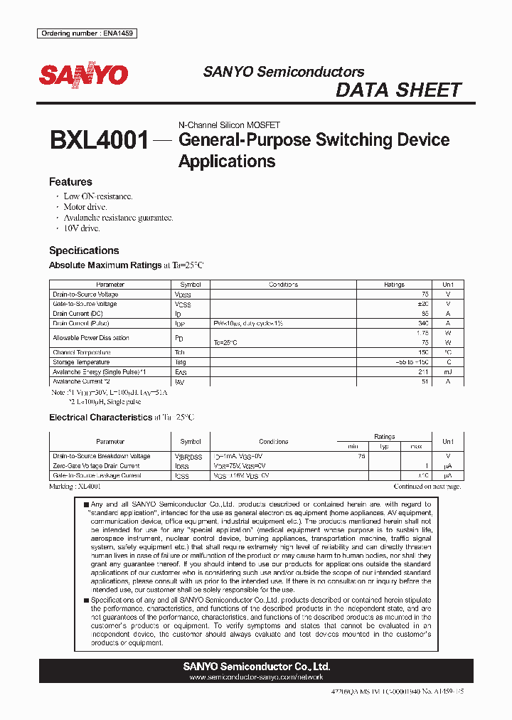 BXL4001_4543090.PDF Datasheet