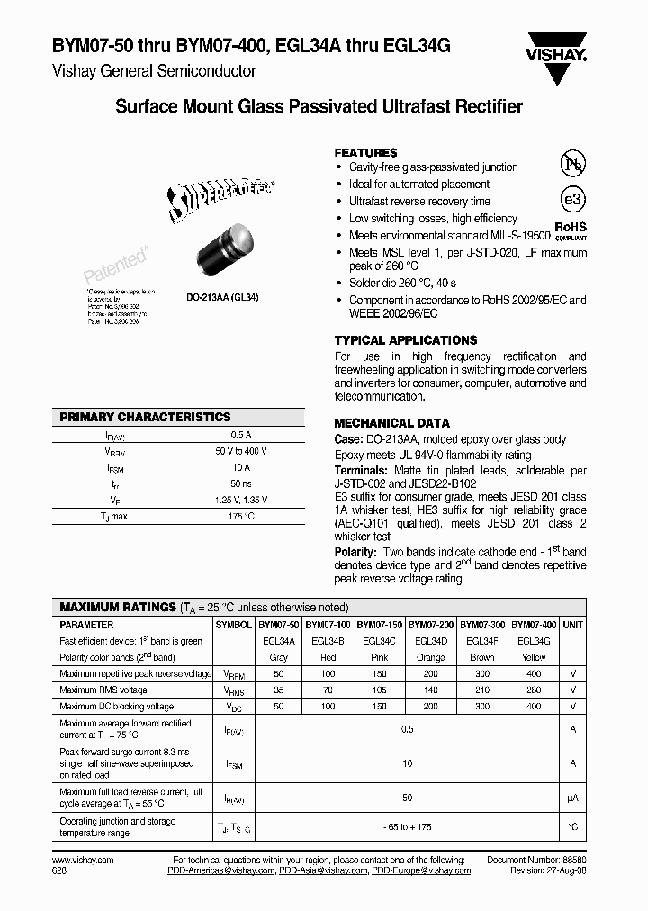 BYM07-100_4318098.PDF Datasheet