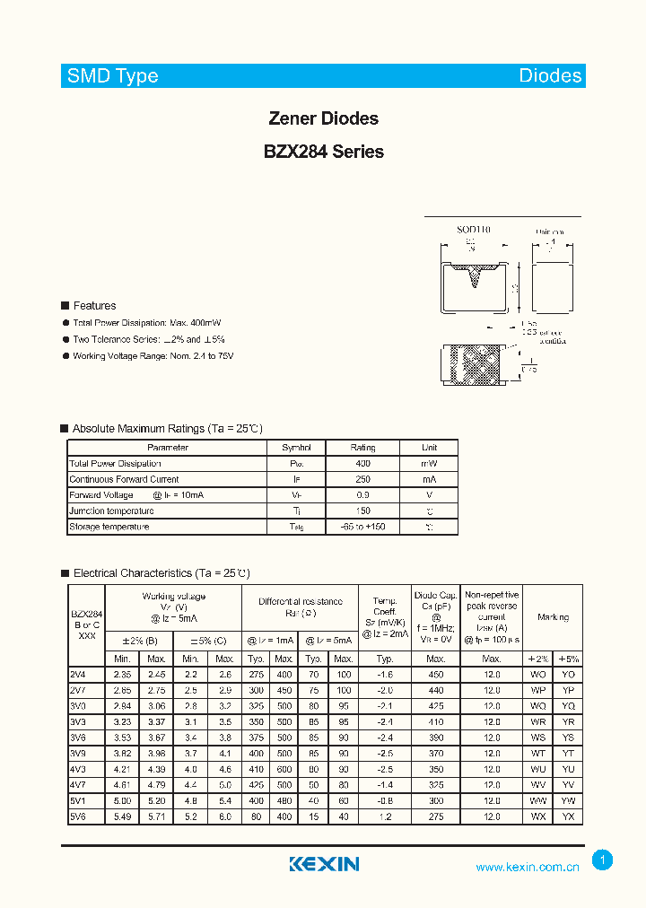 BZX284B3V0_4538380.PDF Datasheet