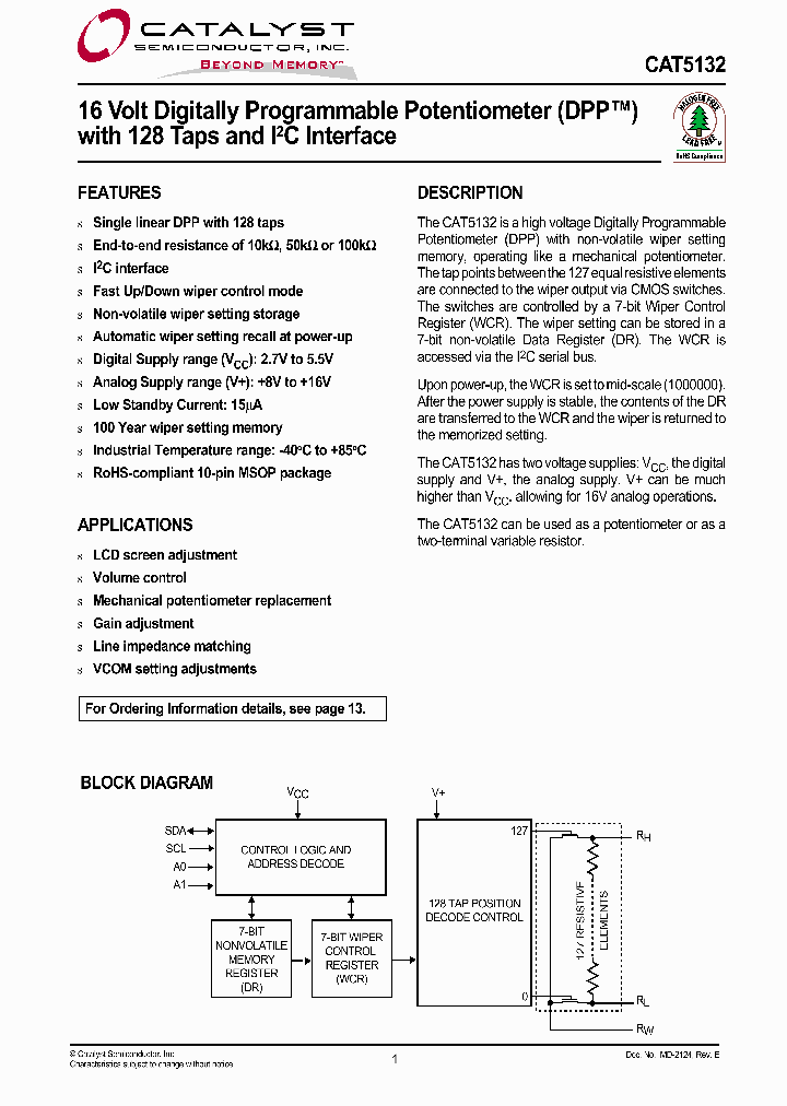 CAT5132_4213628.PDF Datasheet