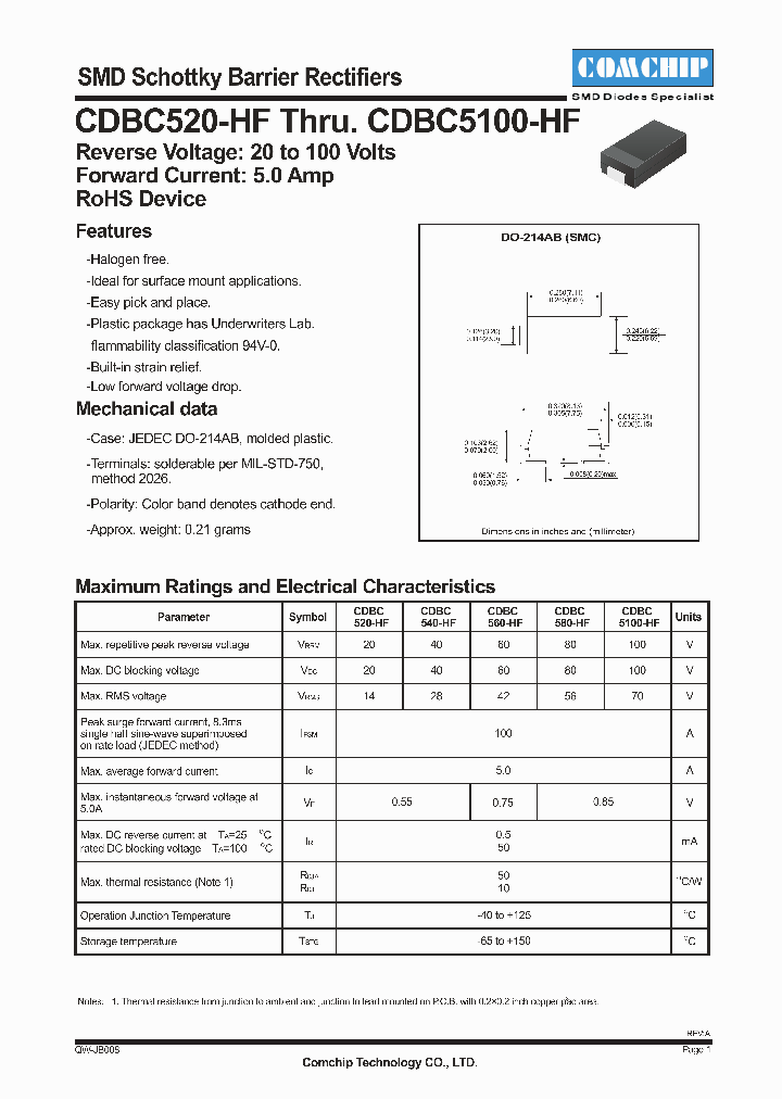 CDBC540-HF_4606196.PDF Datasheet