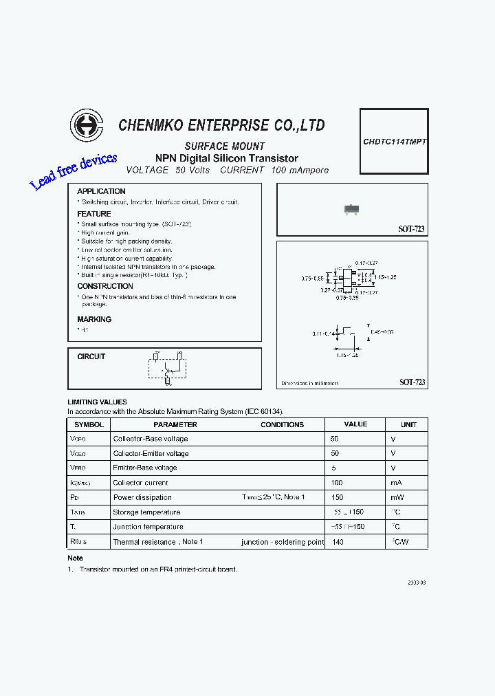 CHDTC114TMPT_4491169.PDF Datasheet