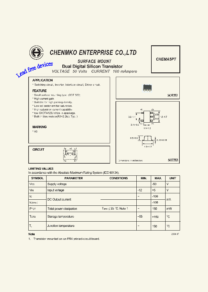 CHEMA5PT_4575996.PDF Datasheet