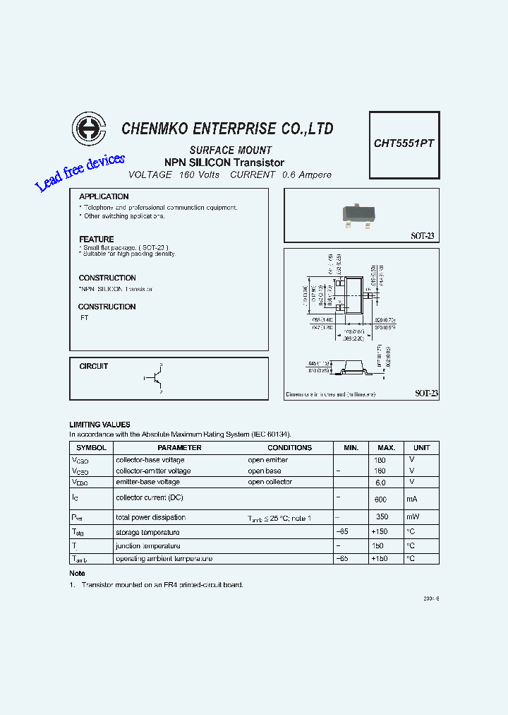 CHT5551PT_4681486.PDF Datasheet