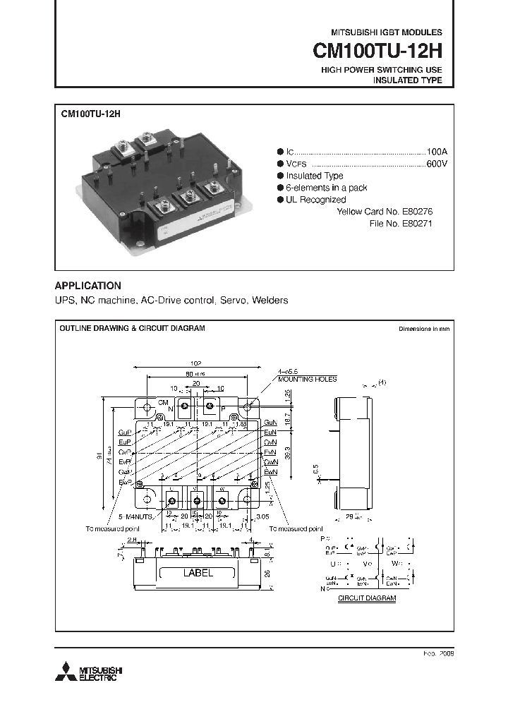 CM100TU-12H09_4883974.PDF Datasheet