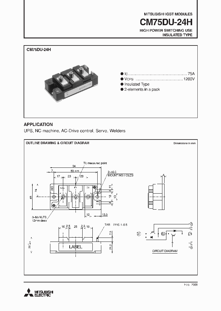 CM75DU-24H09_4880544.PDF Datasheet