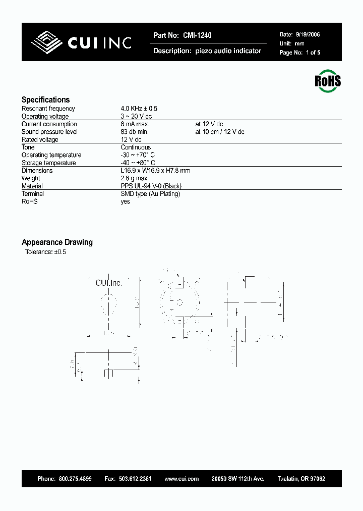 CMI-1240_4356984.PDF Datasheet