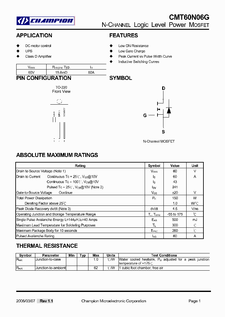 CMT60N06G_4532576.PDF Datasheet