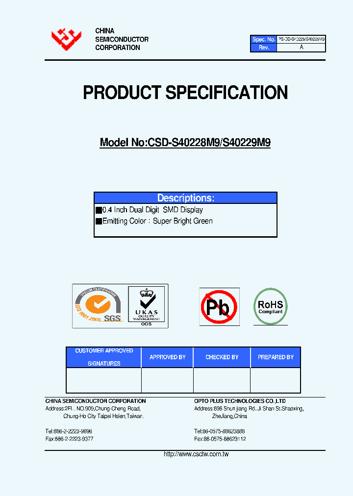 CSD-S40228M9_4580340.PDF Datasheet