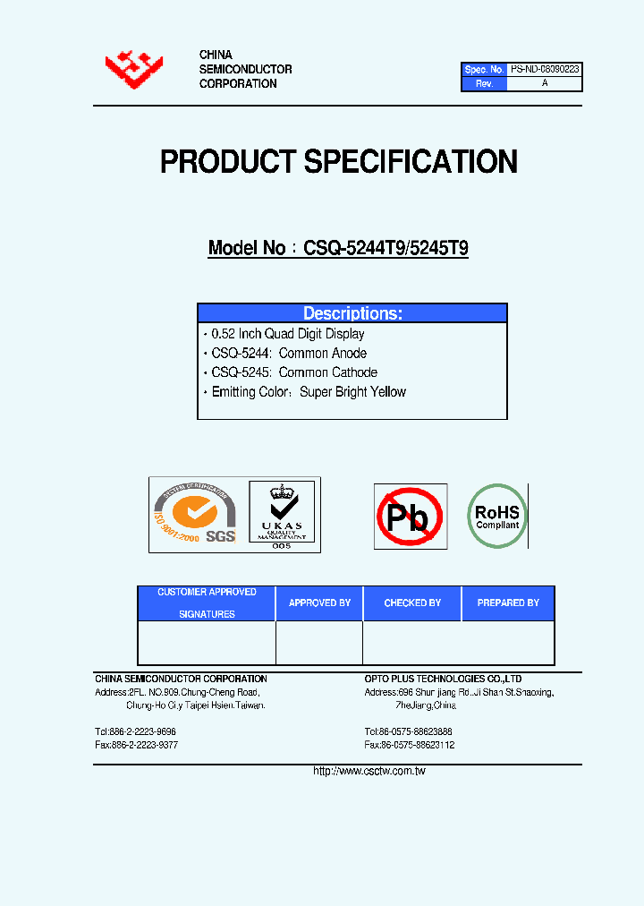 CSQ-5244T9_4737889.PDF Datasheet