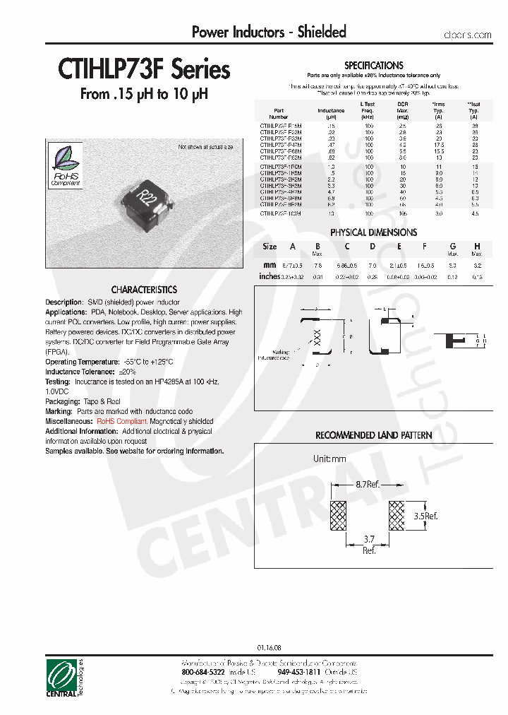 CTIHLP73F_4866123.PDF Datasheet