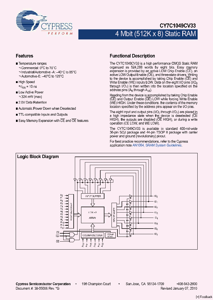 CY7C1049CV3310_4909240.PDF Datasheet