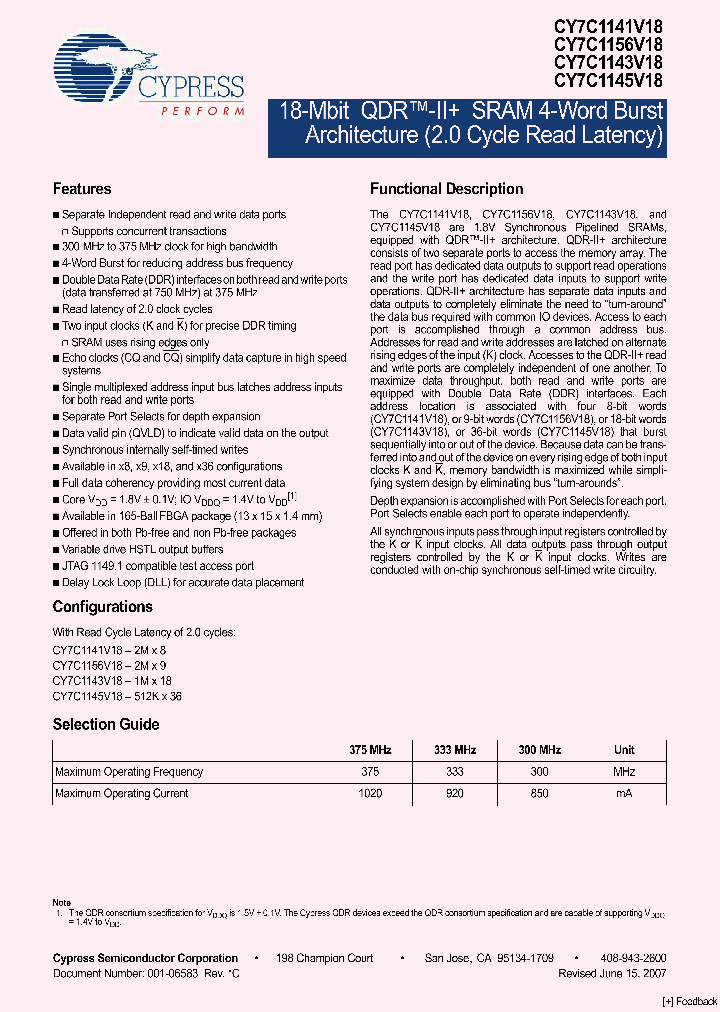 CY7C1141V18_4181929.PDF Datasheet