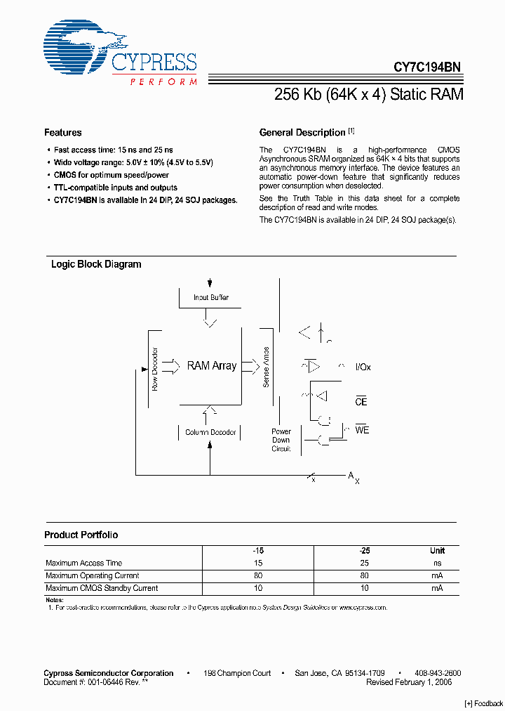 CY7C194BN-25VC_4252711.PDF Datasheet