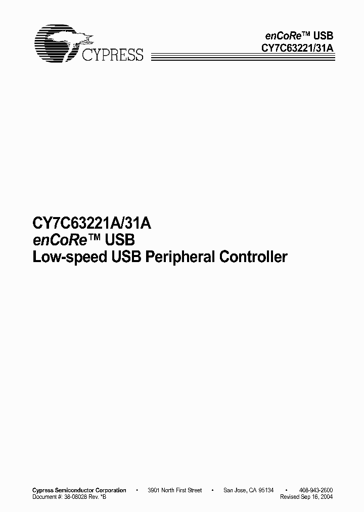 CY7C63221A-PXC_4780073.PDF Datasheet