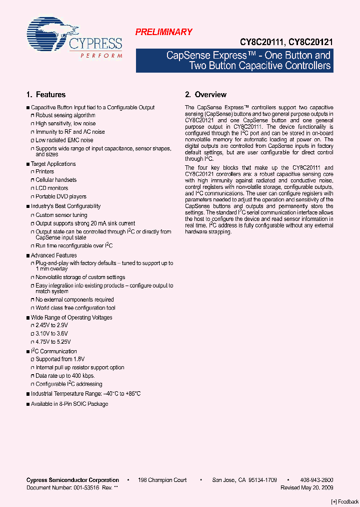 CY8C20111-SX1I_4455857.PDF Datasheet