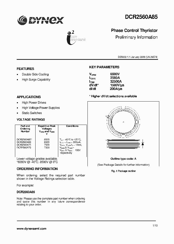 DCR2560A70_4509987.PDF Datasheet