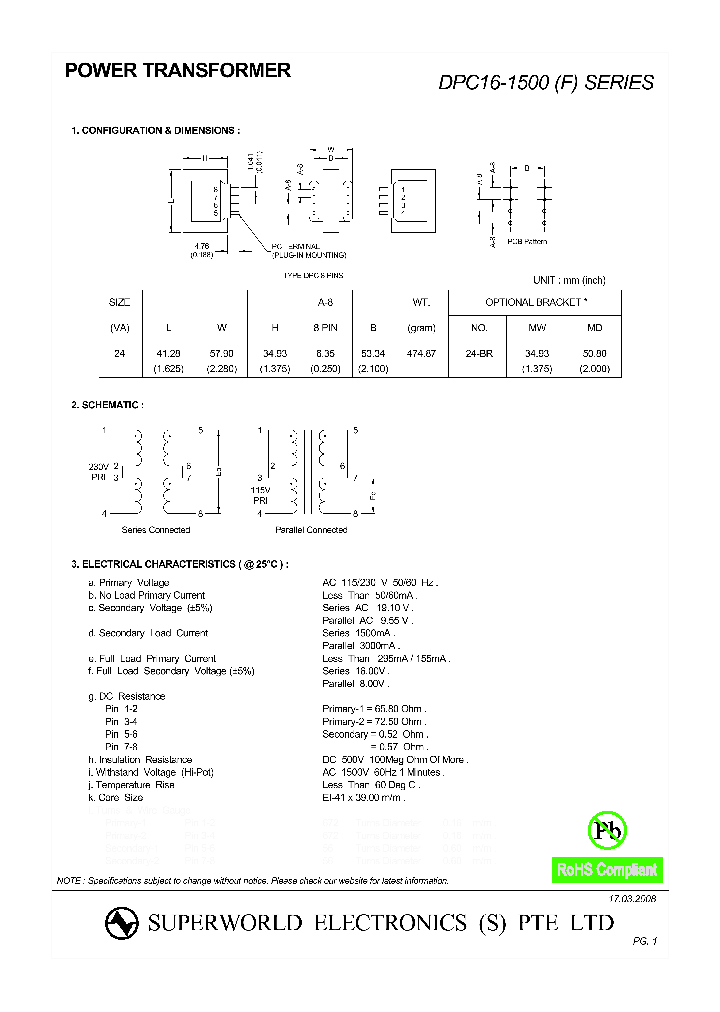 DPC16-1500_4430659.PDF Datasheet