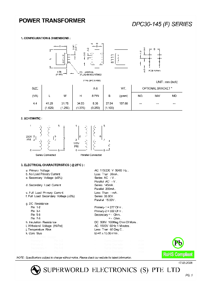 DPC30-145_4426565.PDF Datasheet