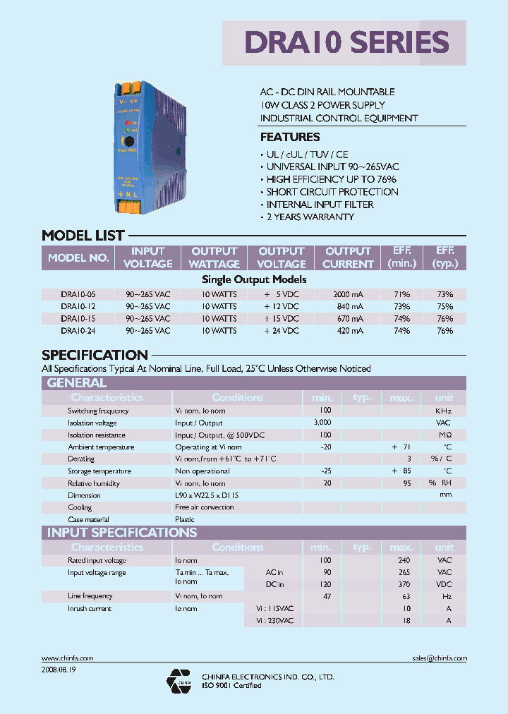 DRA10-05_4520967.PDF Datasheet