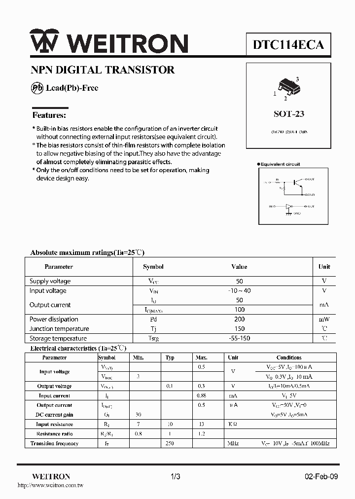 DTC114ECA_4668470.PDF Datasheet