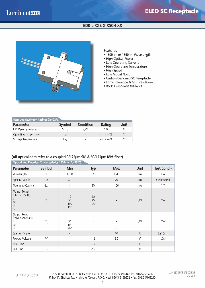 EDR-L30B-U-MSCH_4580603.PDF Datasheet