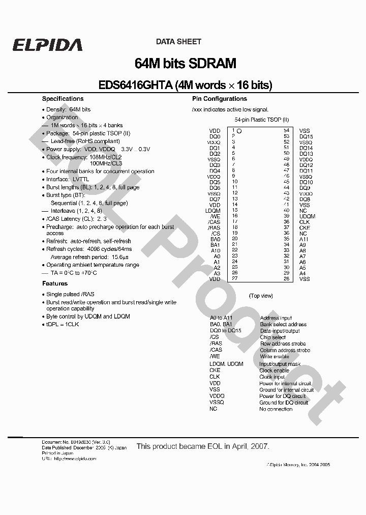 EDS6416GHTA-10-E_4560508.PDF Datasheet