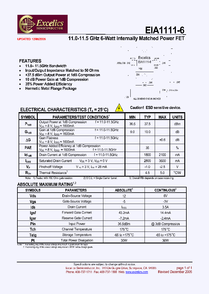 EIA1111-6_4501764.PDF Datasheet