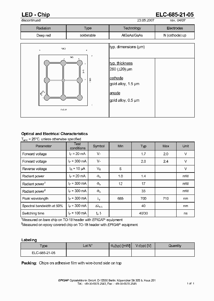 ELC-685-21-05_4597910.PDF Datasheet