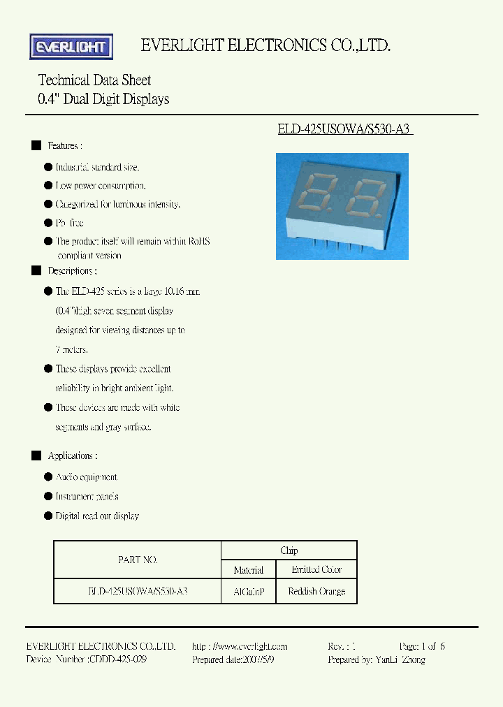 ELD-425USOWA-S530-A3_4200157.PDF Datasheet