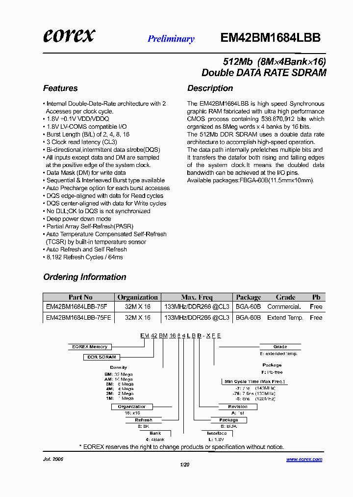EM42AM1684LBA-75FE_4202145.PDF Datasheet