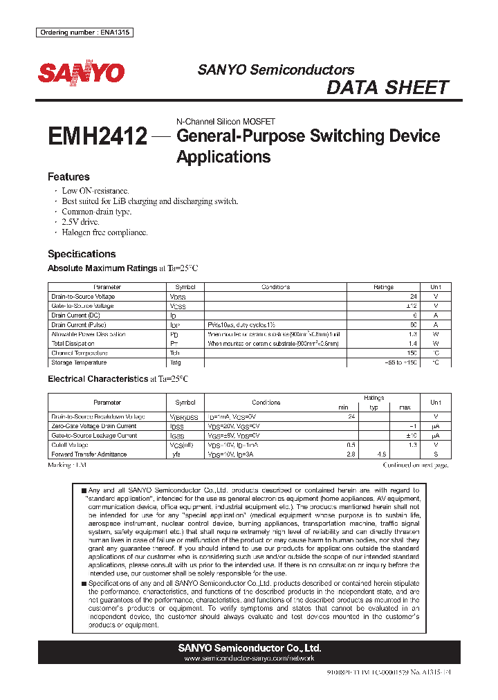EMH2412_4303272.PDF Datasheet