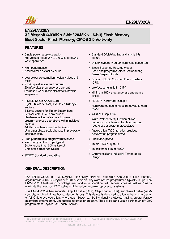 EN29LV320A_4582416.PDF Datasheet