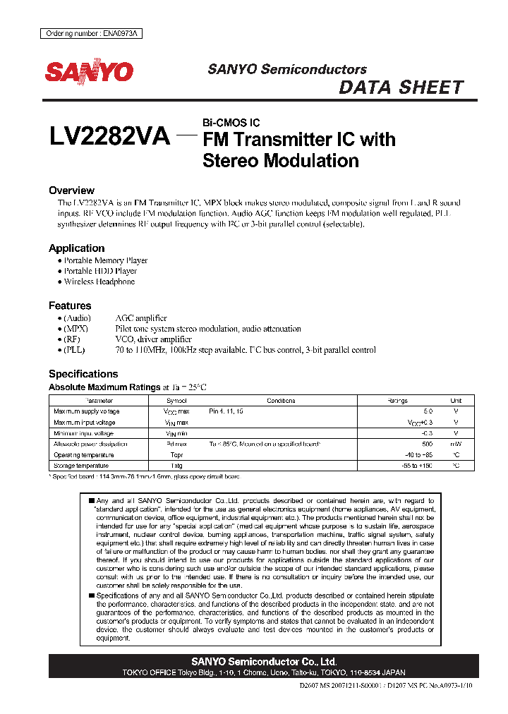 ENA0973A_4492372.PDF Datasheet