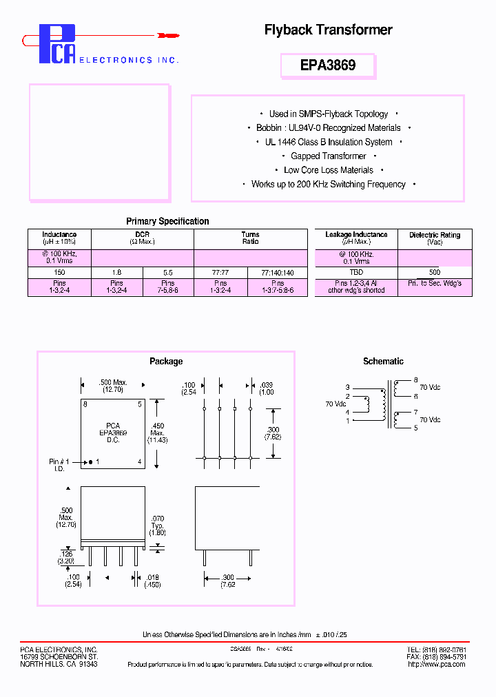 EPA3869_4721327.PDF Datasheet