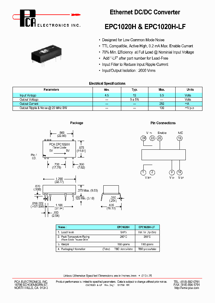 EPC1020H-LF_4722216.PDF Datasheet