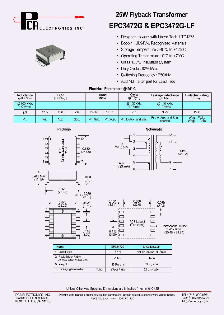 EPC3472G-LF_4915667.PDF Datasheet