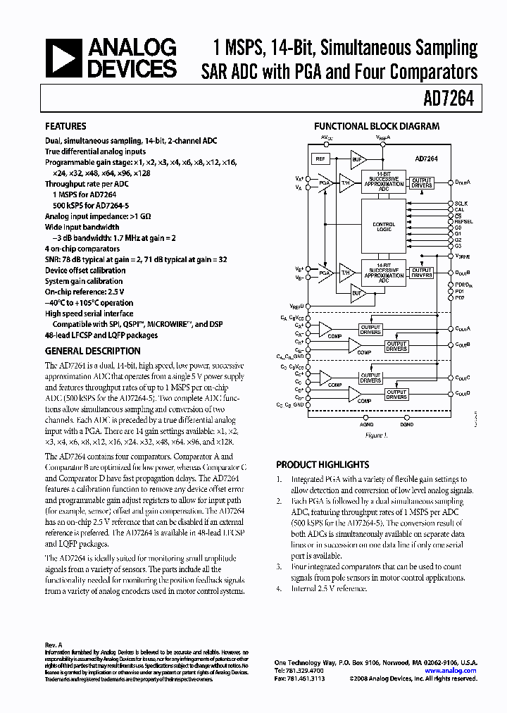 EVAL-AD7264EDZ_4205191.PDF Datasheet