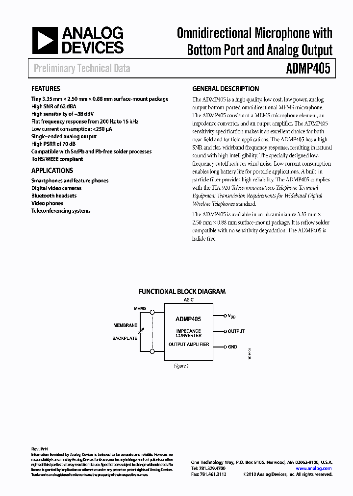 EVAL-ADMP405Z_4547592.PDF Datasheet