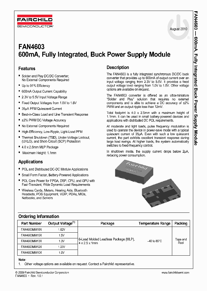 FAN4603_4871926.PDF Datasheet