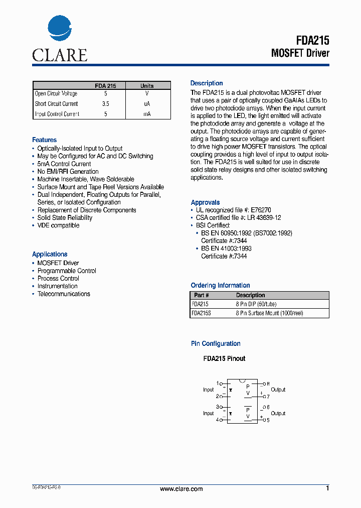 FDA215_4510488.PDF Datasheet